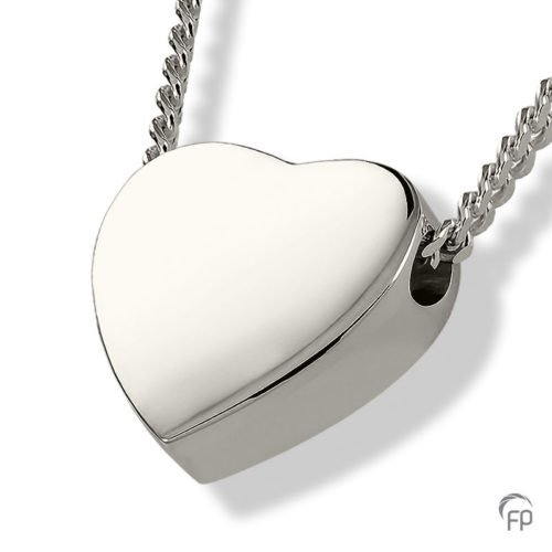 Glossy Heart Cremation Pendant