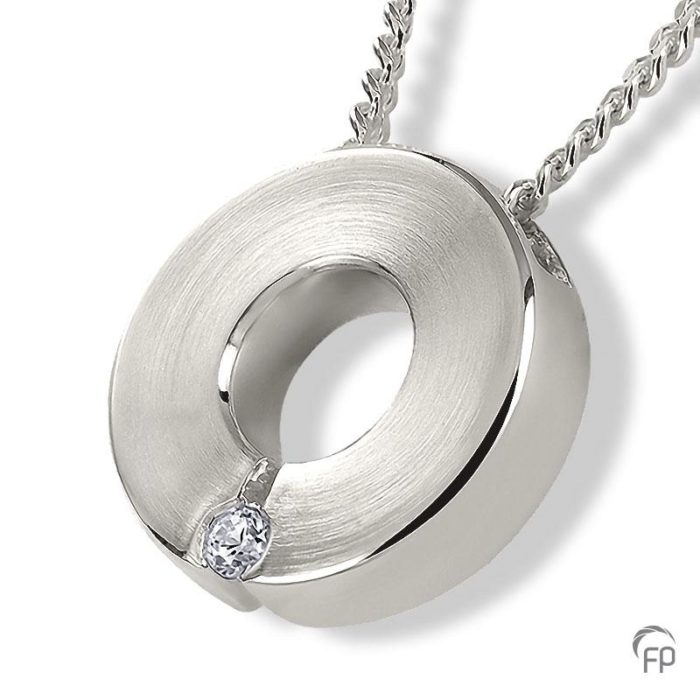 Ring Locket with Jewel Cremation Pendant