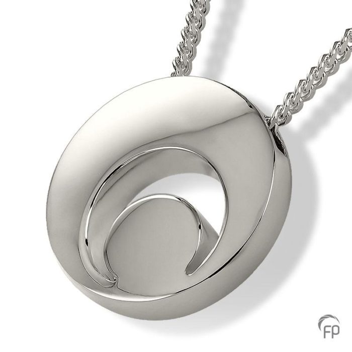 Locket with Moon Detail Cremation Pendant
