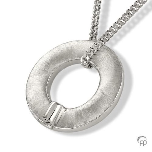 Textured Ring with Detail Cremation Pendant