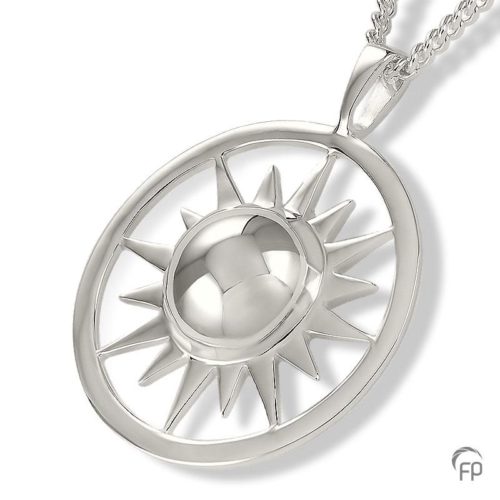 Star in Circle Cremation Pendant