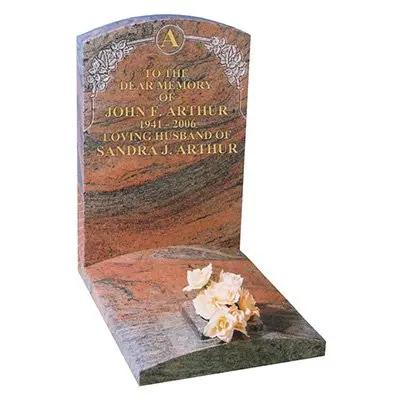Indian Juparana Granite with Arc-Shaped Ledger