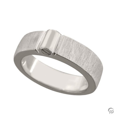 Cremation Ring with Brushed Finish