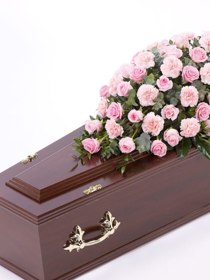 Rose & carnation coffin spray