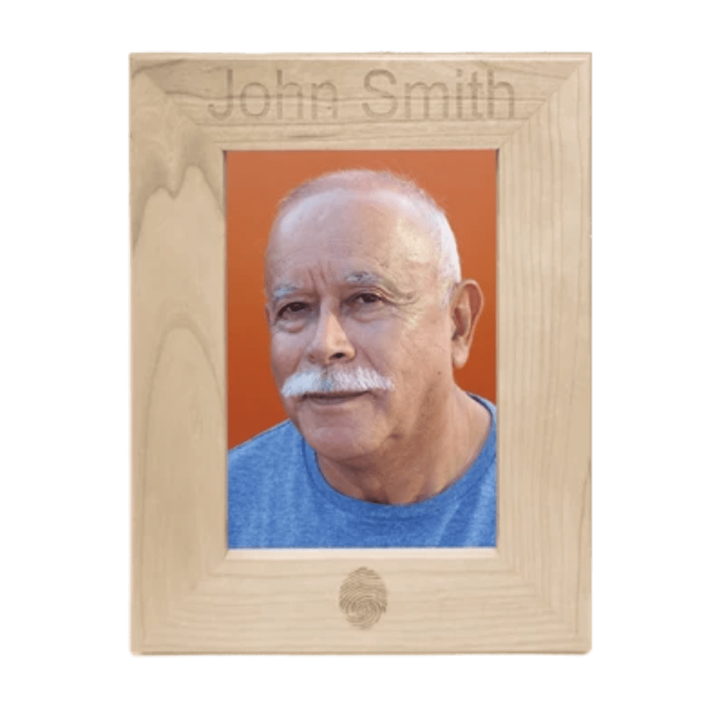 Light wood picture frame