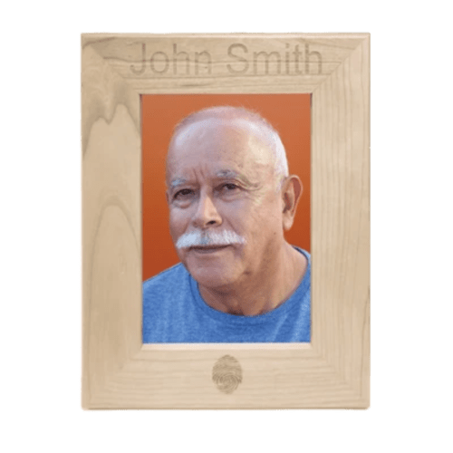 Light wood picture frame