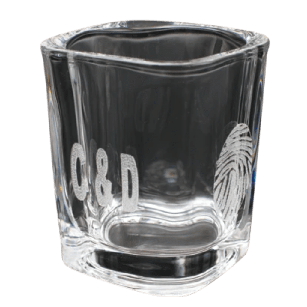 Engraved shot glass