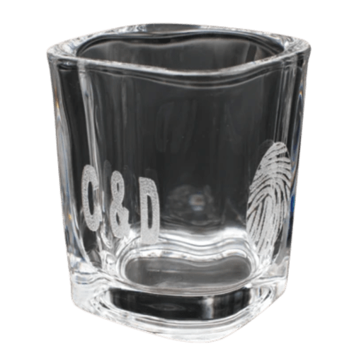 Engraved shot glass